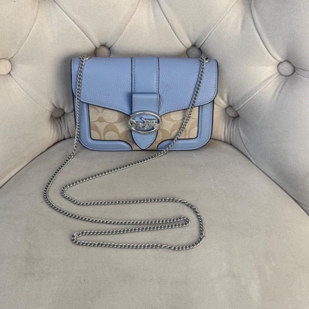 Coach Georgie Crossbody Signature Canvas Leather - Picture 4 of 15
